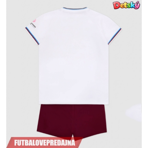 Lacne Dětský Futbalové dres West Ham United 2026-27 Krátky Rukáv - Preč (+ trenírky)